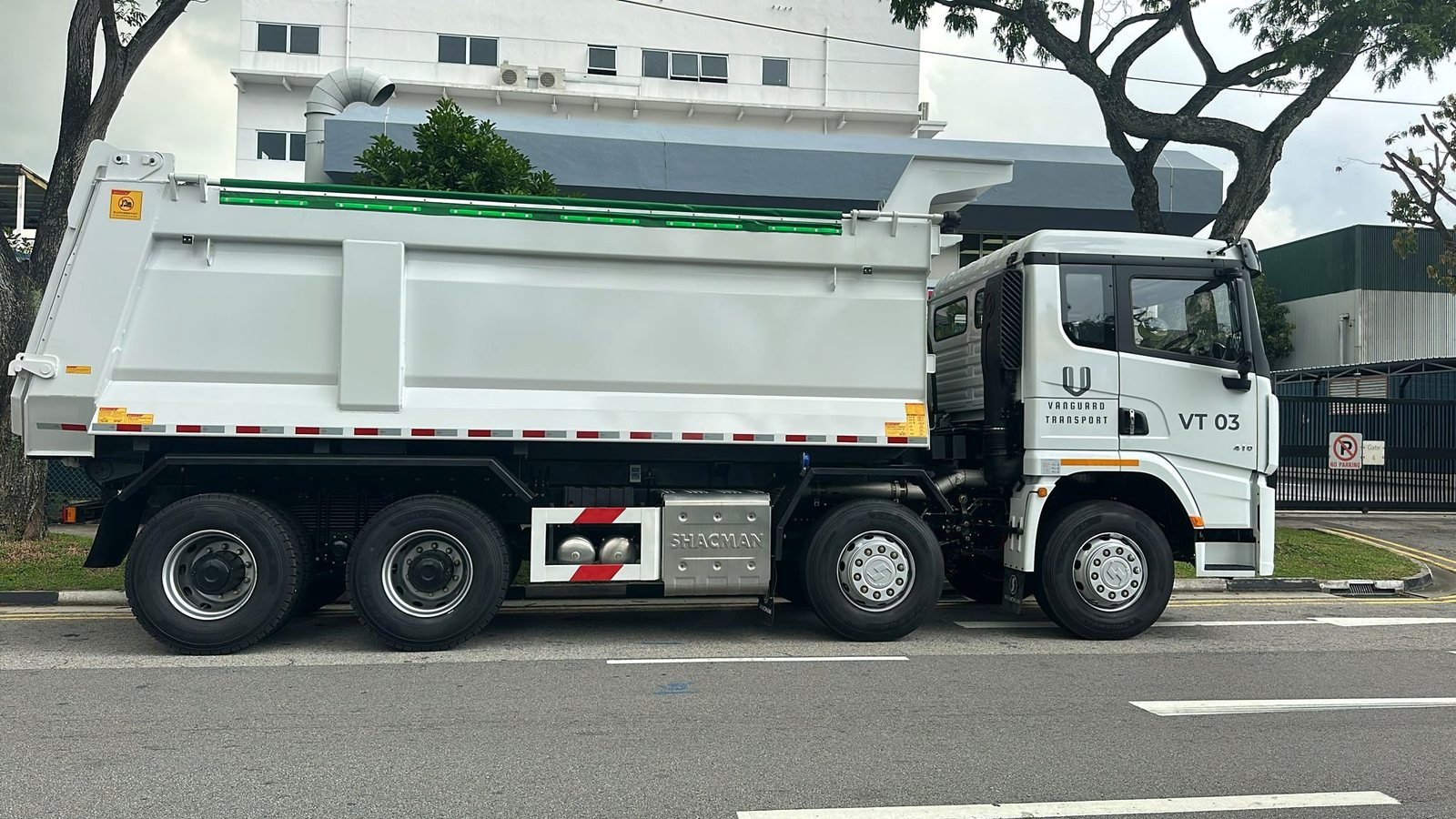 Vanguard Transport tipper truck VT 03 on a Singapore road